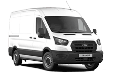 Van Hire Guernsey - White Ford Transit Medium Wheel Base - Van hire Guernsey